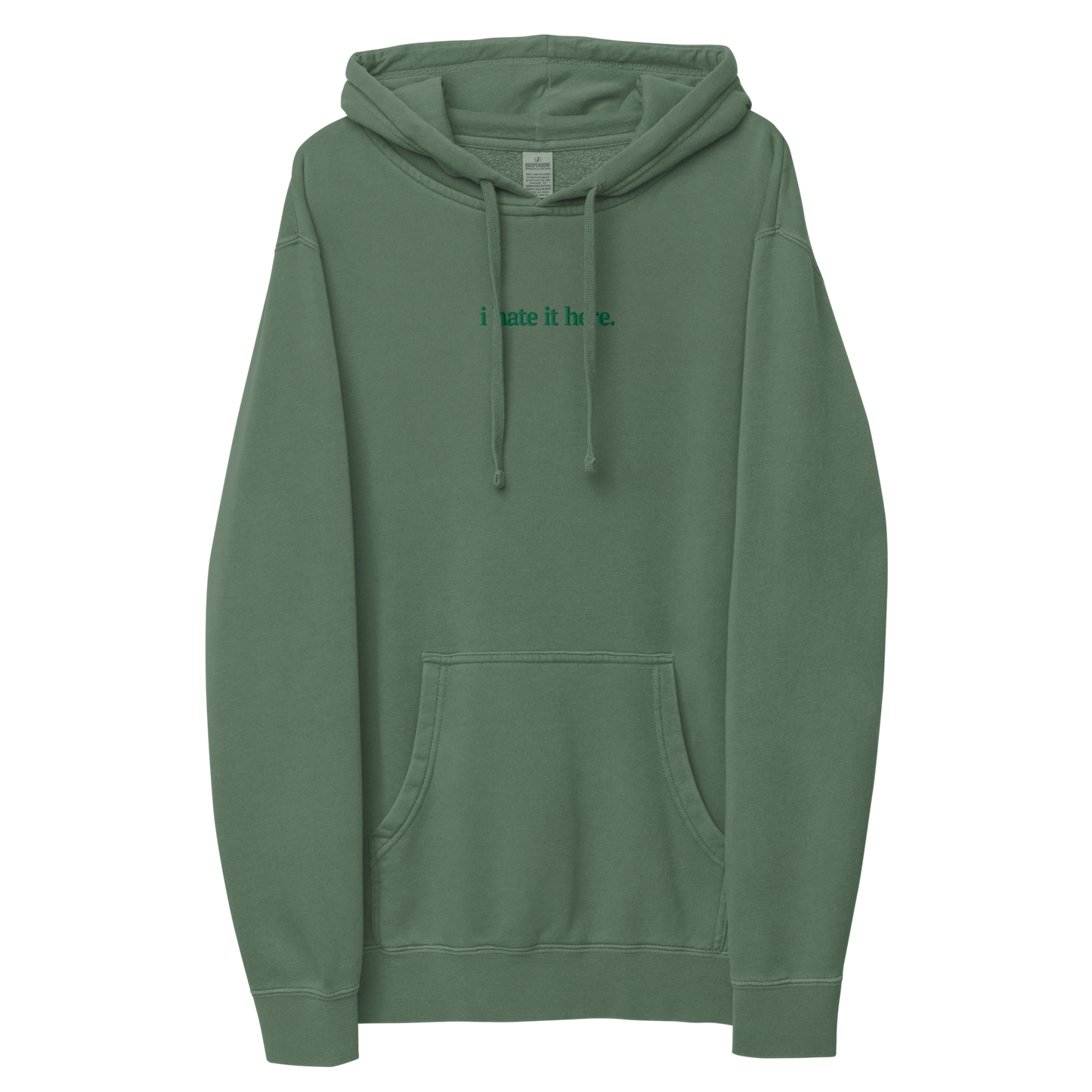 Statement Hoodie - Alpine Green