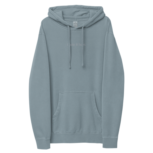 Statement Hoodie - Slate Blue