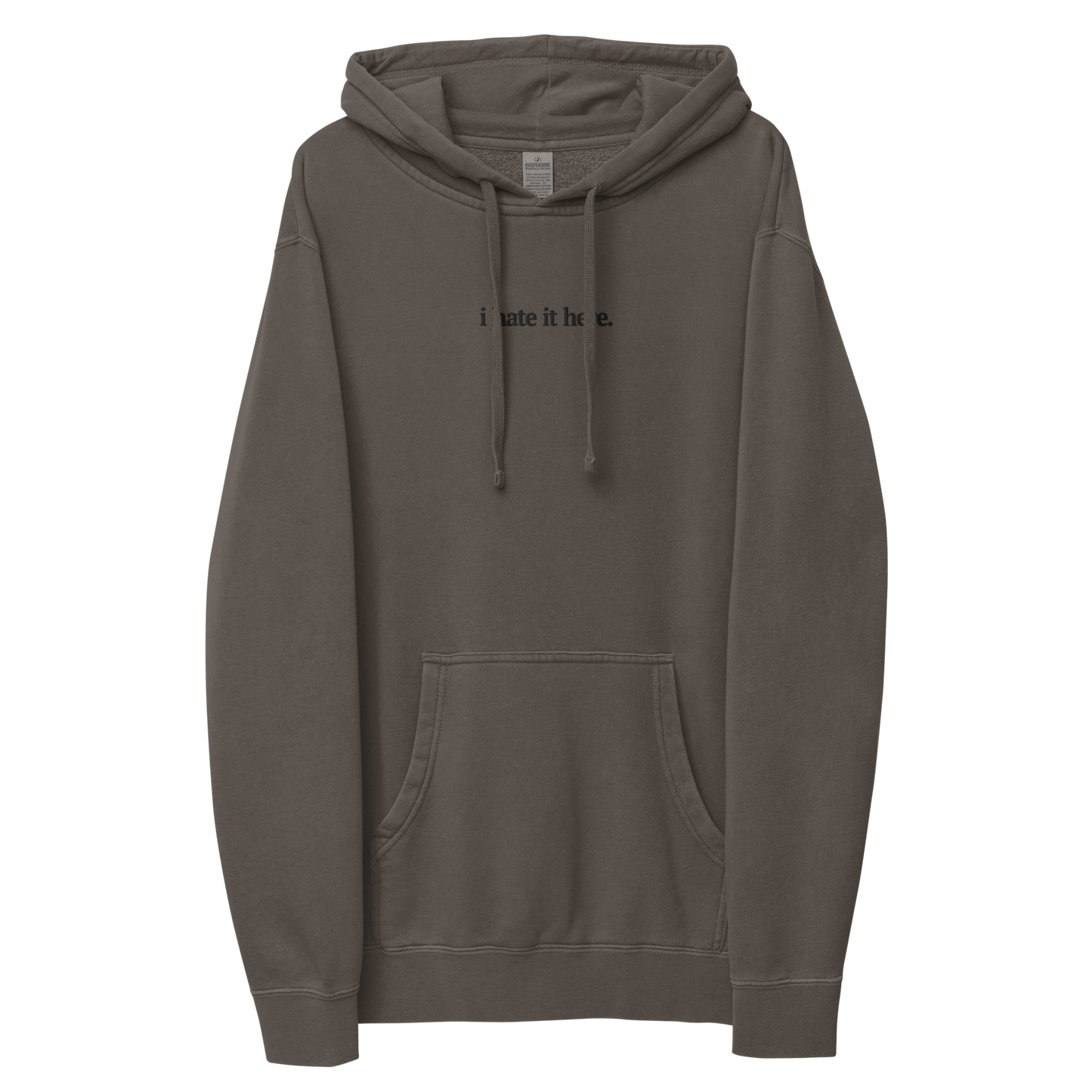 Statement Hoodie - Washed Black