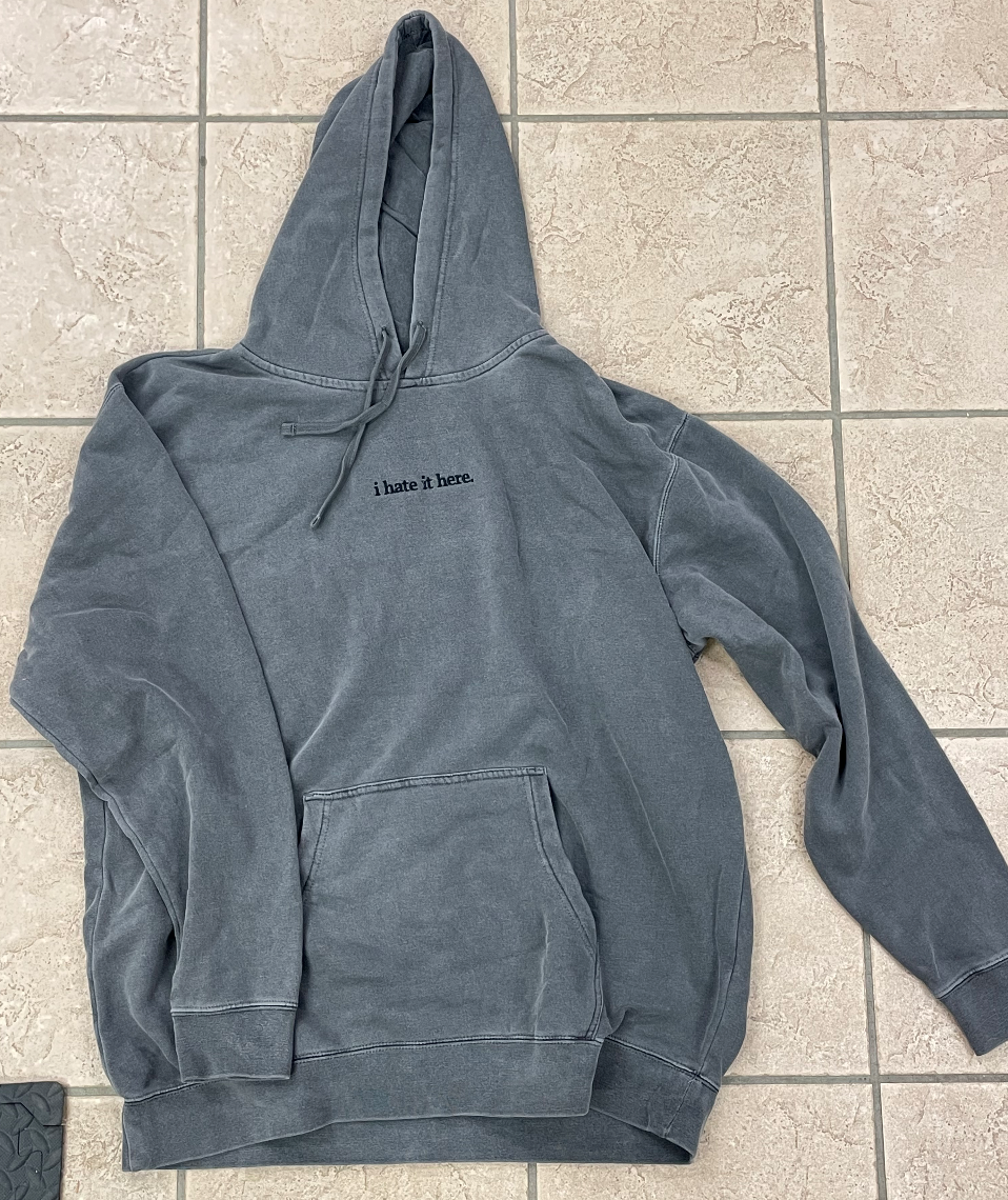 Statement Hoodie - Washed Black